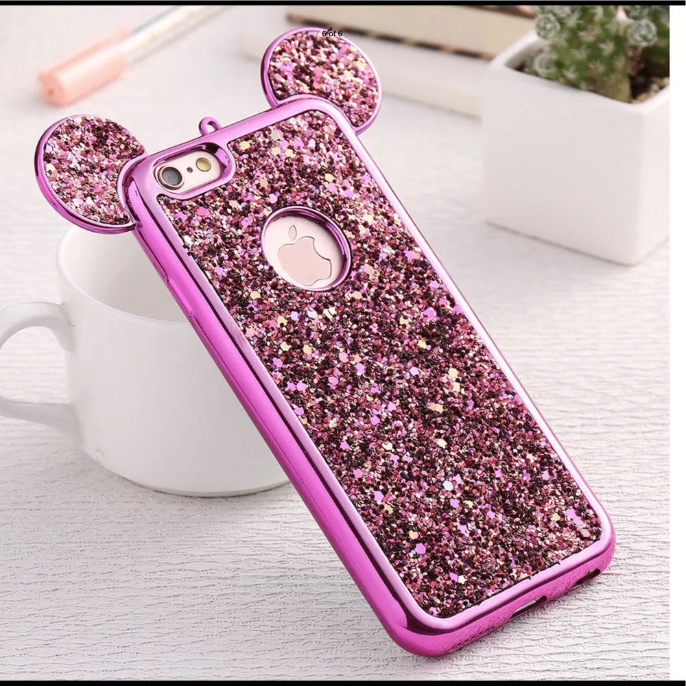Bling cute  Mickey is soft case for iPhone 7 Plus